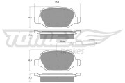 TX 12-703 Sada brzdových destiček, kotoučová brzda TOMEX Brakes