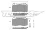 TX 12-811 Sada brzdových destiček, kotoučová brzda TOMEX Brakes