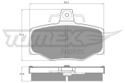 TX 12-93 Sada brzdových destiček, kotoučová brzda TOMEX Brakes