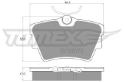 TX 13-09 Sada brzdových destiček, kotoučová brzda TOMEX Brakes