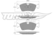 TX 13-16 Sada brzdových destiček, kotoučová brzda TOMEX Brakes