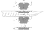 TX 13-26 Sada brzdových destiček, kotoučová brzda TOMEX Brakes