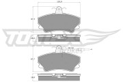 TX 13-48 Sada brzdových destiček, kotoučová brzda TOMEX Brakes