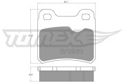 TX 13-49 Sada brzdových destiček, kotoučová brzda TOMEX Brakes