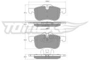 TX 13-55 Sada brzdových destiček, kotoučová brzda TOMEX Brakes