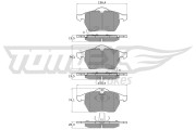 TX 13-57 Sada brzdových destiček, kotoučová brzda TOMEX Brakes