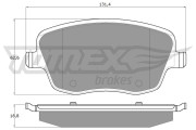 TX 13-59 Sada brzdových destiček, kotoučová brzda TOMEX Brakes