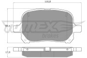 TX 13-73 Sada brzdových destiček, kotoučová brzda TOMEX Brakes