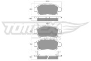 TX 13-87 Sada brzdových destiček, kotoučová brzda TOMEX Brakes