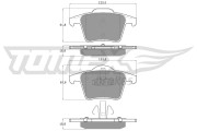 TX 14-07 Sada brzdových destiček, kotoučová brzda TOMEX Brakes