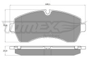 TX 14-24 Sada brzdových destiček, kotoučová brzda TOMEX Brakes