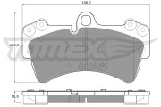 TX 14-31 Sada brzdových destiček, kotoučová brzda TOMEX Brakes