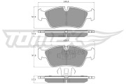 TX 14-35 Sada brzdových destiček, kotoučová brzda TOMEX Brakes