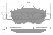 TX 14-43 Sada brzdových destiček, kotoučová brzda TOMEX Brakes