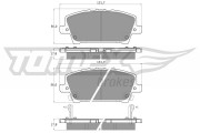 TX 14-52 Sada brzdových destiček, kotoučová brzda TOMEX Brakes