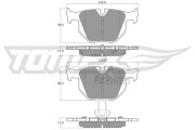 TX 14-81 Sada brzdových destiček, kotoučová brzda TOMEX Brakes