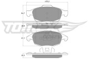 TX 14-84 Sada brzdových destiček, kotoučová brzda TOMEX Brakes