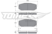 TX 14-95 Sada brzdových destiček, kotoučová brzda TOMEX Brakes