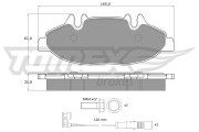 TX 15-02 Sada brzdových destiček, kotoučová brzda TOMEX Brakes