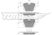 TX 15-24 Sada brzdových destiček, kotoučová brzda TOMEX Brakes