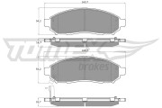 TX 15-28 Sada brzdových destiček, kotoučová brzda TOMEX Brakes