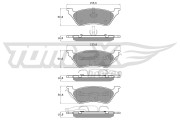 TX 15-31 Sada brzdových destiček, kotoučová brzda TOMEX Brakes