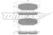 TX 15-37 Sada brzdových destiček, kotoučová brzda TOMEX Brakes