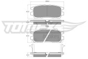 TX 15-44 Sada brzdových destiček, kotoučová brzda TOMEX Brakes