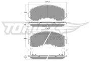 TX 15-71 Sada brzdových destiček, kotoučová brzda TOMEX Brakes