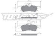 TX 15-79 Sada brzdových destiček, kotoučová brzda TOMEX Brakes