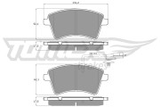 TX 15-841 Sada brzdových destiček, kotoučová brzda TOMEX Brakes