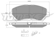 TX 15-97 Sada brzdových destiček, kotoučová brzda TOMEX Brakes