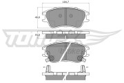 TX 15-99 Sada brzdových destiček, kotoučová brzda TOMEX Brakes