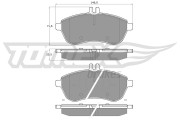 TX 16-02 Sada brzdových destiček, kotoučová brzda TOMEX Brakes