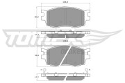 TX 16-27 Sada brzdových destiček, kotoučová brzda TOMEX Brakes