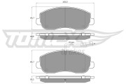 TX 16-40 Sada brzdových destiček, kotoučová brzda TOMEX Brakes