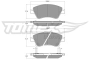 TX 16-45 Sada brzdových destiček, kotoučová brzda TOMEX Brakes