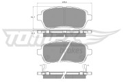 TX 16-47 Sada brzdových destiček, kotoučová brzda TOMEX Brakes