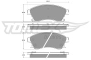 TX 16-50 Sada brzdových destiček, kotoučová brzda TOMEX Brakes