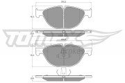 TX 16-66 Sada brzdových destiček, kotoučová brzda TOMEX Brakes