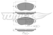 TX 16-84 Sada brzdových destiček, kotoučová brzda TOMEX Brakes