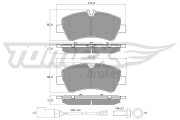 TX 16-961 Sada brzdových destiček, kotoučová brzda TOMEX Brakes