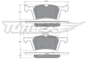 TX 17-02 Sada brzdových destiček, kotoučová brzda TOMEX Brakes