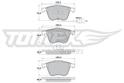 TX 17-12 Sada brzdových destiček, kotoučová brzda TOMEX Brakes