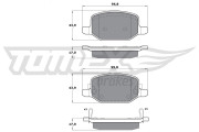 TX 17-18 Sada brzdových destiček, kotoučová brzda TOMEX Brakes