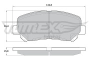 TX 17-25 Sada brzdových destiček, kotoučová brzda TOMEX Brakes