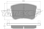 TX 17-32 Sada brzdových destiček, kotoučová brzda TOMEX Brakes