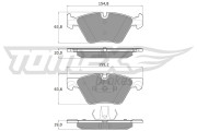 TX 17-33 Sada brzdových destiček, kotoučová brzda TOMEX Brakes