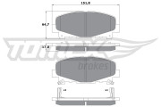 TX 17-52 Brzdové destičky TOMEX Brakes