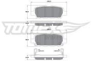 TX 17-57 Sada brzdových destiček, kotoučová brzda TOMEX Brakes